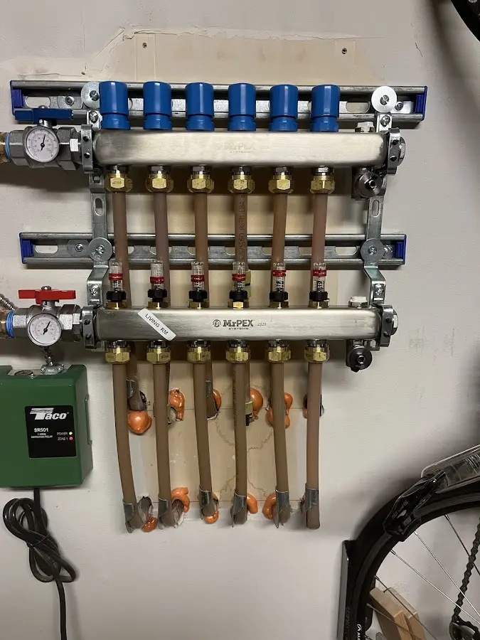 Plumber performing Leak Detection at a residential property in Middle River